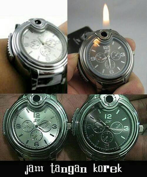 KOREK API GAS JAM TANGAN / SOUVENIR / HADIAH KOREK API MANCIS MURAH
