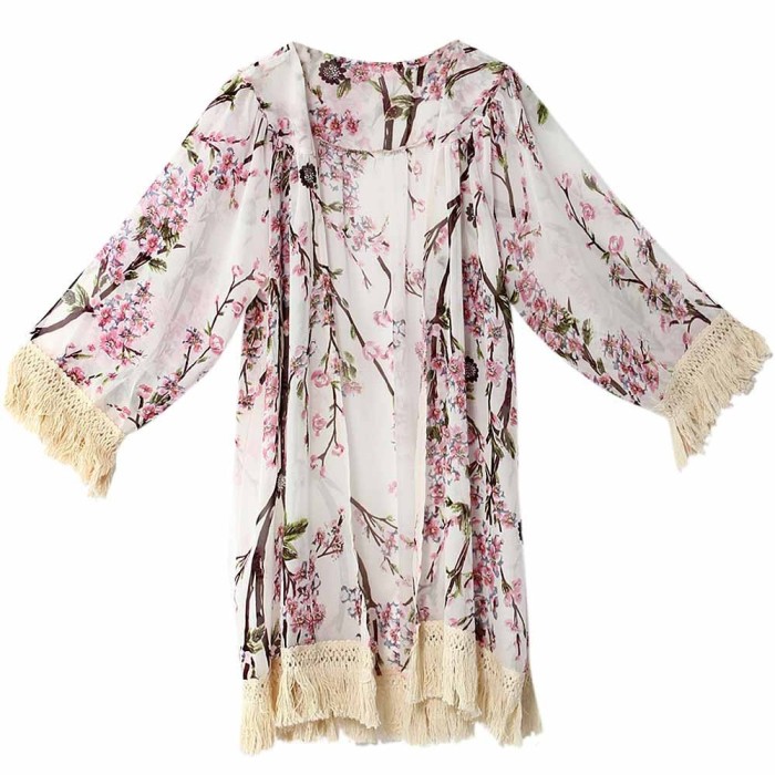 jual vintage flower floral kimono cardigan cardi pink jual vintage flower floral kimono cardigan cardi pink