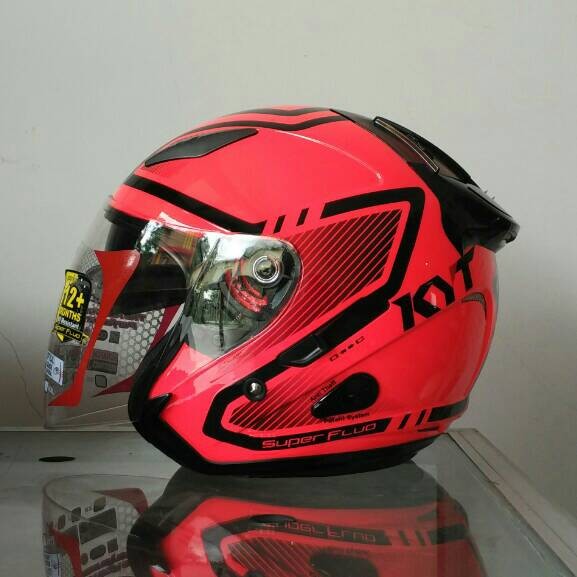 jual helm kyt galaxy motif magenta helm moe jual helm kyt galaxy motif magenta helm moe