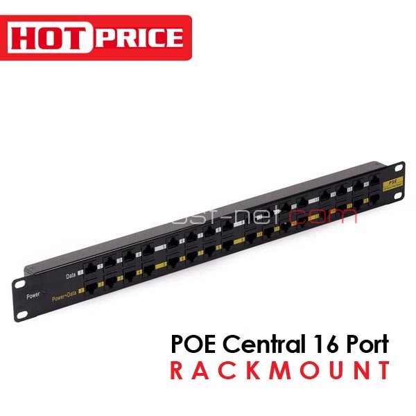 jual passive poe injector 16 port rackmount kn poe 1016 jual passive poe injector 16 port rackmount kn poe 1016