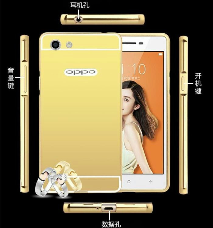 Luxury Bumper Slide Mirror Alumunium Case Oppo Neo 7 / A33 | Backcase