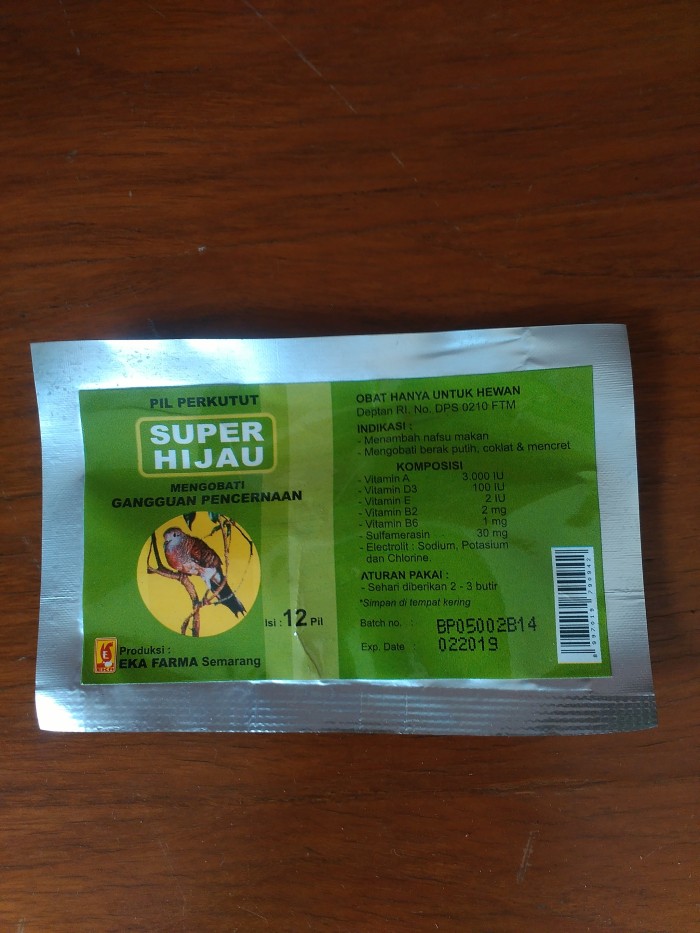 Jual Obat Mencret Burung Perkutut Super Hijau Kota Semarang