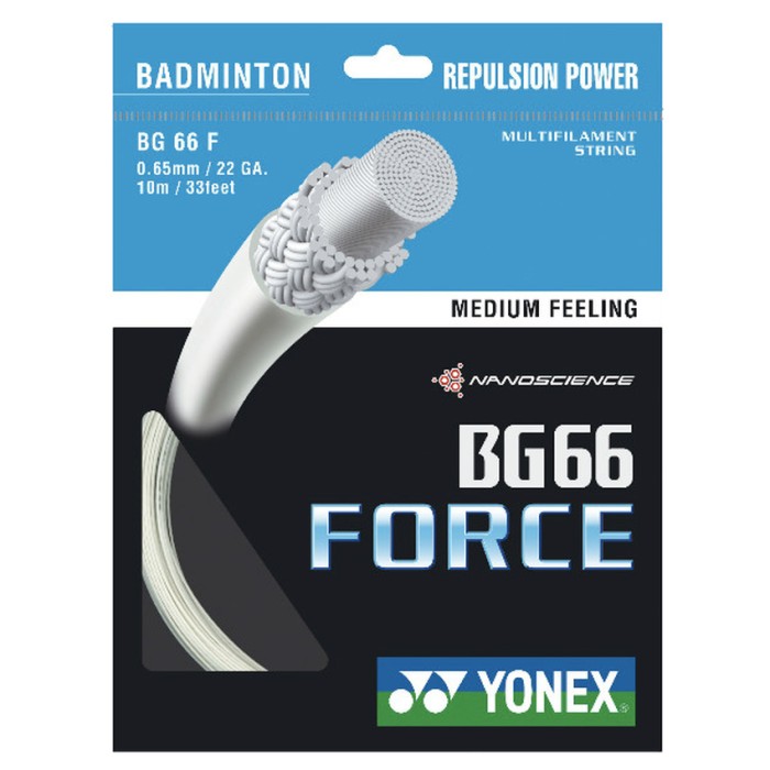 Yonex BG 66 Force SP Senar Raket Badminton - Cyan - Unstrung
