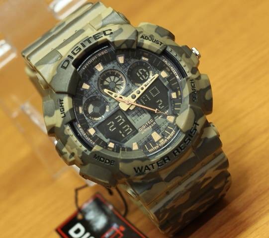 Jam Tangan Digitec DG-2072T Brown Army Ori Limited