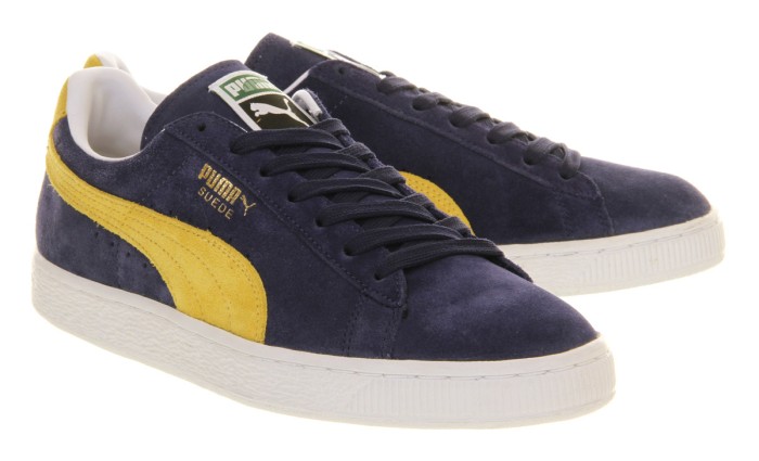 puma suede blue yellow