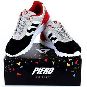 SEPATU PIERO JOGGER PREMIUM CHARLIE CLOWN - BLACK/WHTE (100% ORIGINAL)