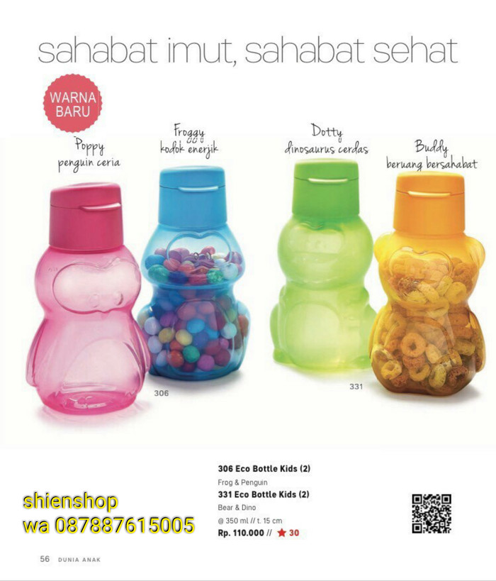 jual eco bottle tupperware 350ml shien shop jual eco bottle tupperware 350ml shien shop