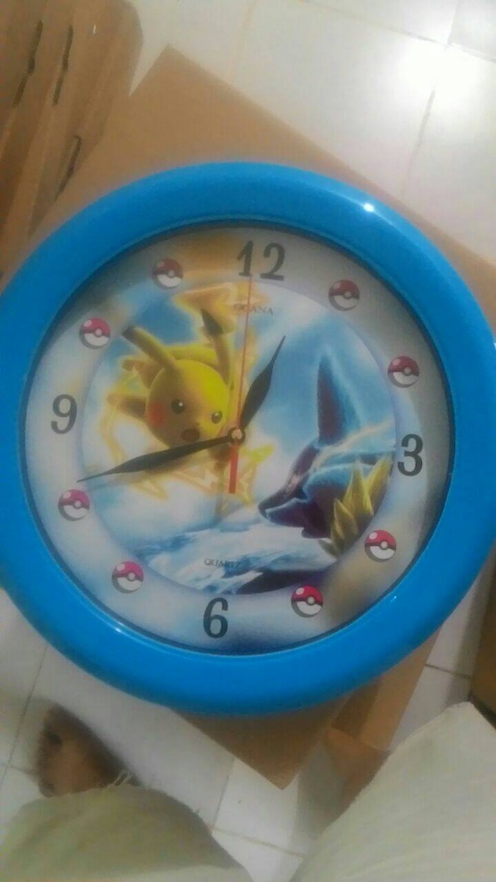 ... Jam Dinding Pokemon Pikachu