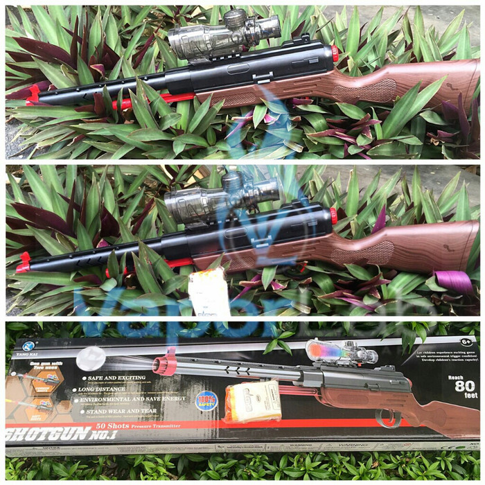 Jual PISTOL  SHOTGUN 2in1 BULLET NERF GUN PELURU  AMMO 