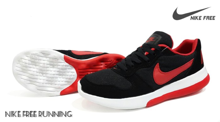 Sepatu Nike Murah ( Nike Free Running Man Black Red )