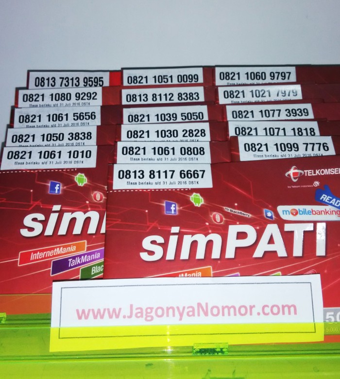 Nomor Cantik Simpati Super/ Hoki/ Murah/ Kartu Perdana/ Rapi/Telkomsel