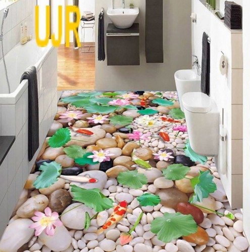 Jual Wallpaper Lantai Model Ikan Koi Bebatuan Untuk Ruang Dapur Wallpaper Lantai Model Ikan Koi Bebatuan Untuk Ruang Dapur Dll