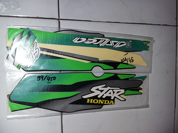 Jual Striping Sticker Lis Motor Standar Astrea Star 1997 Hijau