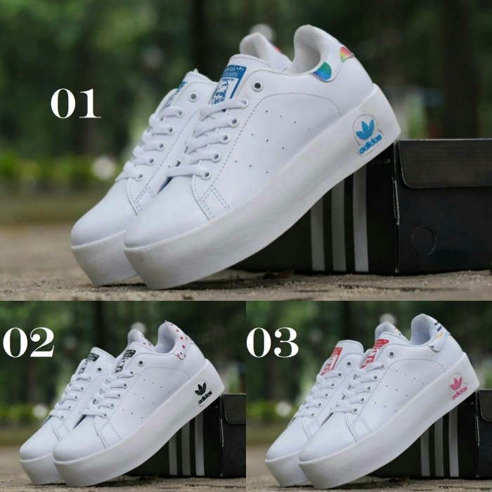 adidas stan smith wedge sneakers