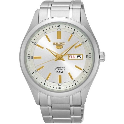 gold seiko 5 automatic 21 jewels