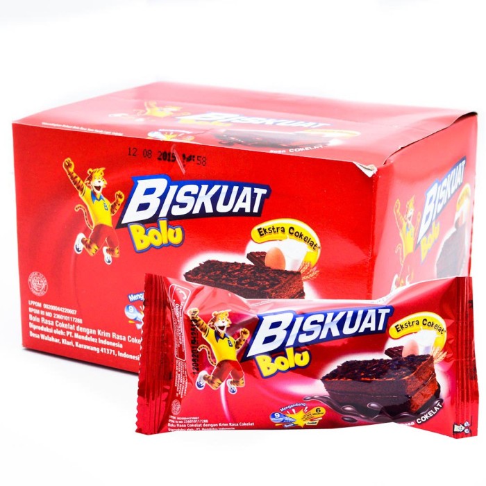 Jual Biskuat jual biskuat bolu coklat isi 12pcs peek my box food Jual Biskuat jual biskuat bolu coklat isi 12pcs peek my box food