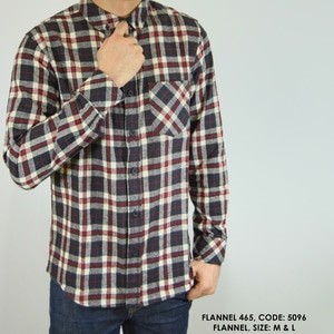 KEMEJA KERJA KANTOR COWOK PLANEL FLANNEL FLANEL PANEL KOTAK ABU