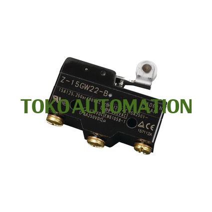 Z-15GW22B OMRON INDUSTRIAL AUTOMATION SPDT ROLLER LEVER 15A MICROSWITCH