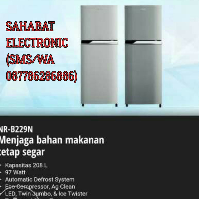 Jual Kulkas Panasonic 2 Pintu Nr B229n Sahabat Elektro jual kulkas panasonic 2 pintu nr b229n sahabat elektro