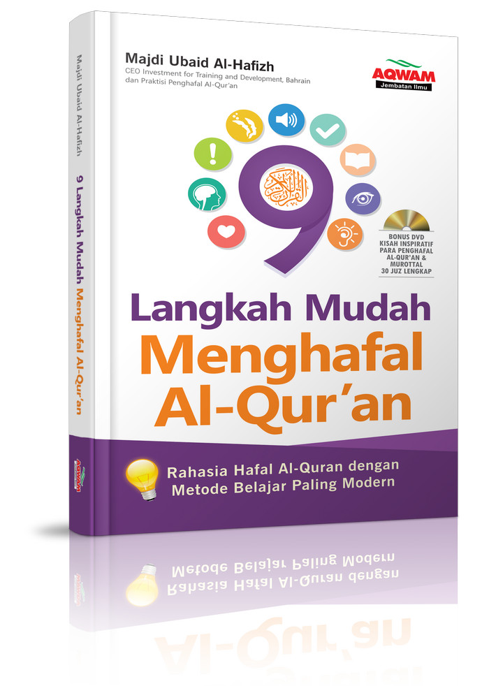 Buku 9 Langkah Mudah Menghafal Al Quran + Bonus DVD - AQWAM ))