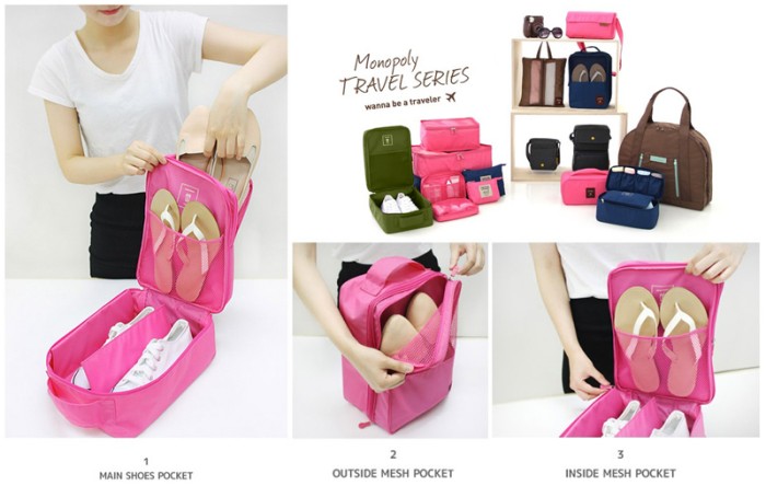 SHOES POUCH VER 3 - TAS SEPATU BISA BESAR KECIL