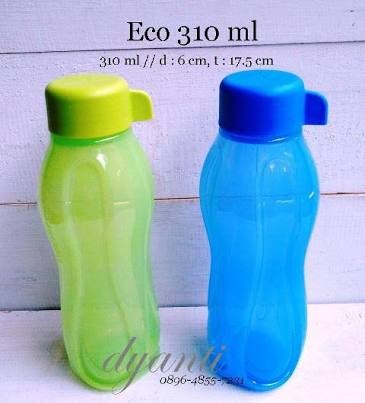 Tupperware Eco Bottle 310ml (Biru+hijau )