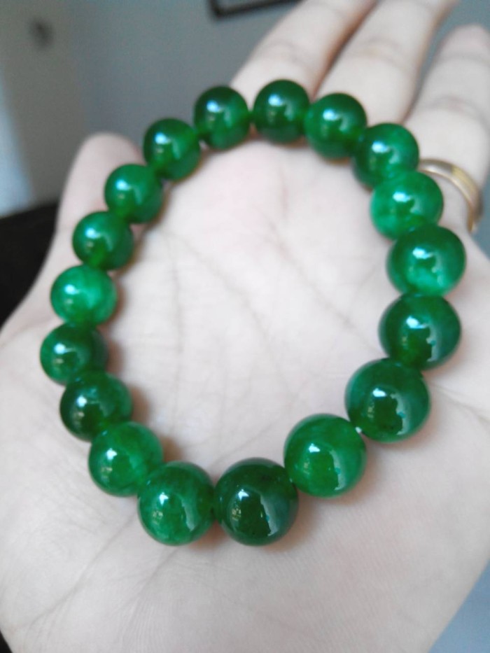 GELANG BATU GIOK ASLI 8MM (JADE BRACELET 8MM )SPECIAL IMPLEK