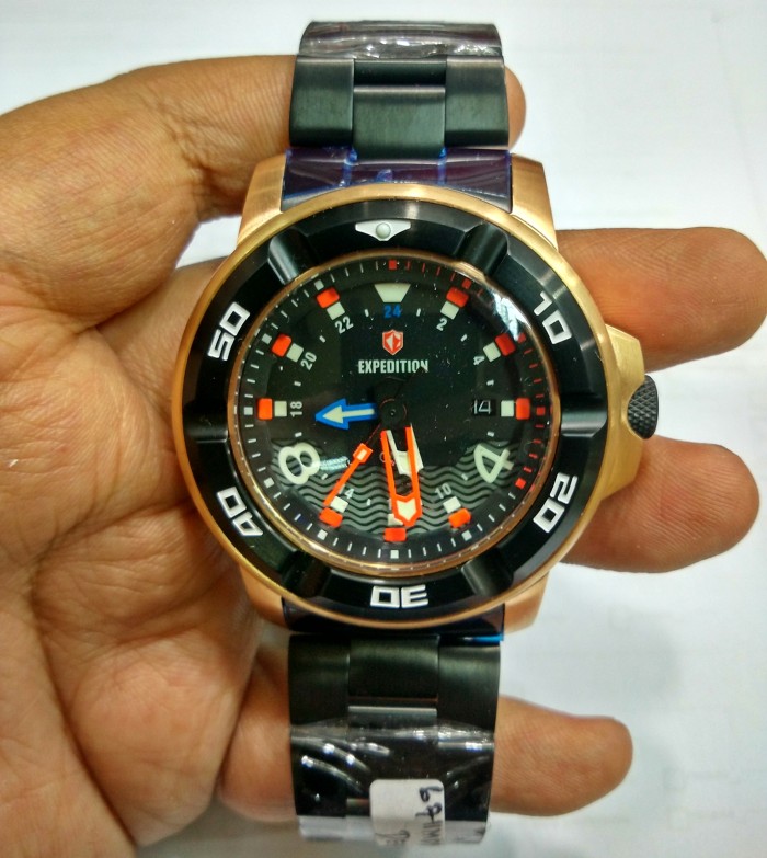 Expedition E6711 6711 ROSEGOLD BLACK Steel ORIGINAL SPECIAL EDITION