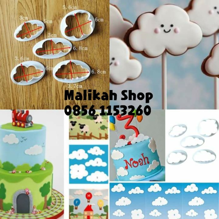 Cookies Cutter Awan Cloud (Cetakan Cookies Kue Kering Nugget Fondant)