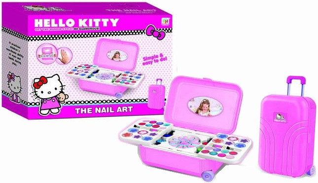Hello Kitty Fashion And Nail Art Koper - Mainan Anak Alat Make Up