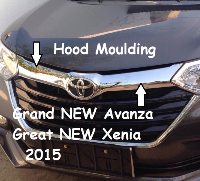 Hood moulding / list kap mesin Grand NEW Avanza / Great NEW Xenia 20