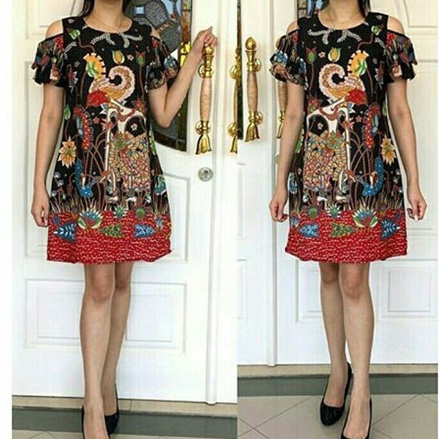 jual dress batik wayang 01 grosir batik jual dress batik wayang 01 grosir batik