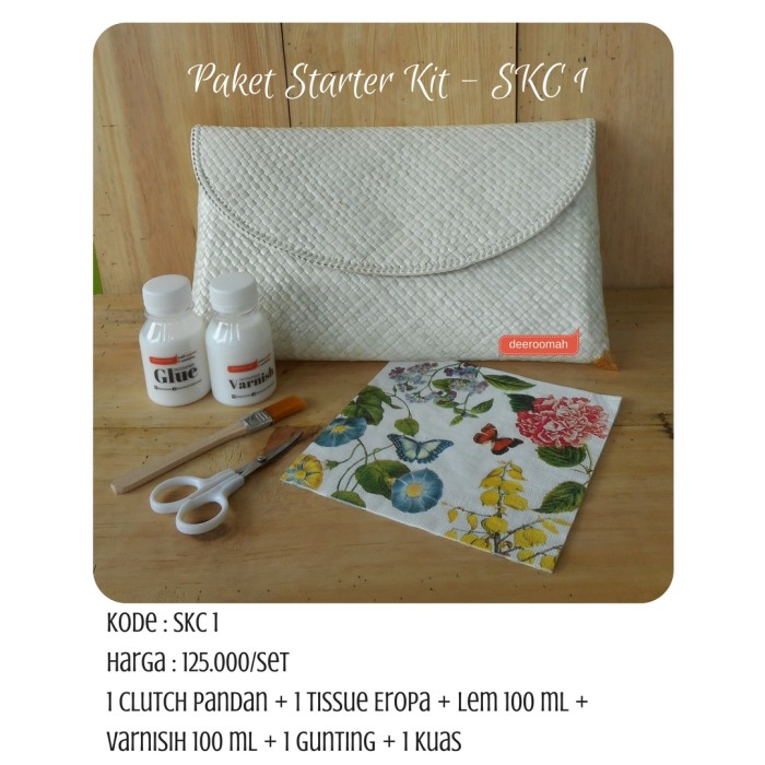 jual paket starter kit decoupage lengkap deeroomah jual paket starter kit decoupage lengkap deeroomah