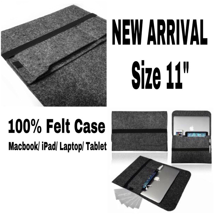 Jual FELT SLEEVE CASE MACBOOK IPAD TABLET HANDCRAFTED 11