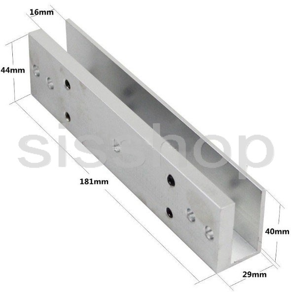 Jual U Bracket 280 Kg Magnetic Glass Door Lock Pintu Kaca Dki Jakarta Sis Tokopedia