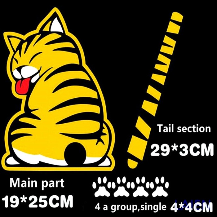 jual harga promo cutting sticker stiker mobil kucing jual harga promo cutting sticker stiker mobil kucing