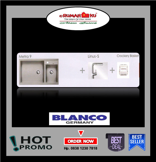 Jual Kitchen Sink Blanco Metra 9 Rumahku Alam Sutera Tokopedia Kitchen Sink Blanco Metra 9