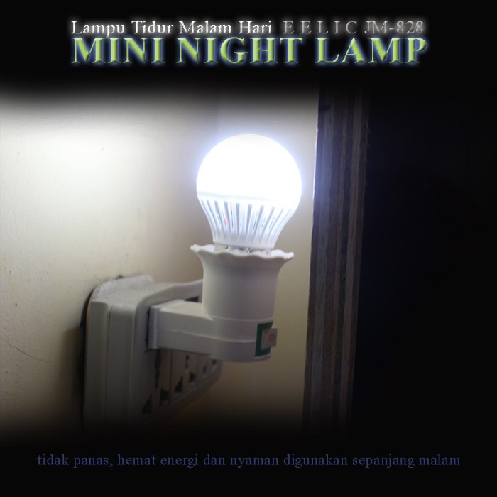 EELIC JM-828 Mini Lamp Warna Putih Lampu cantik Malam Hari