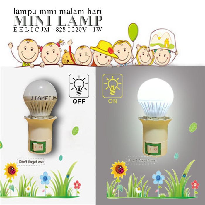 EELIC JM-828 Mini Lamp Warna Putih Lampu cantik Malam Hari