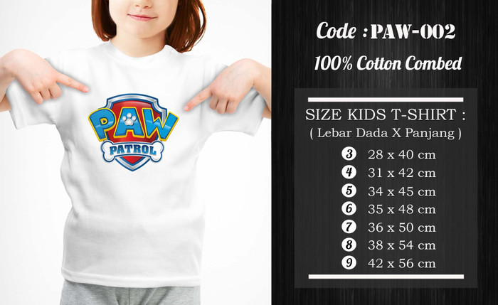 Info Kaos Paw Patrol Travelbon.com Info Kaos Paw Patrol Travelbon.com