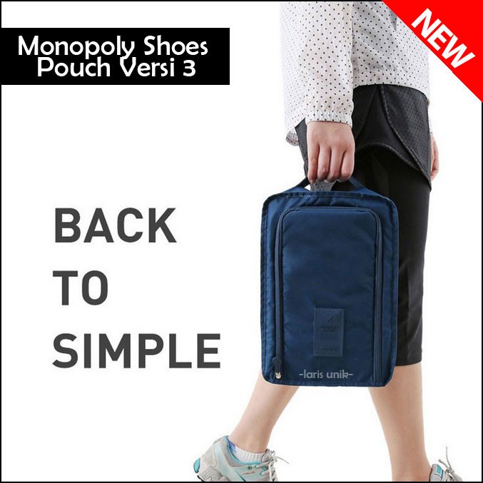 Tas Sepatu Sandal Olahraga Wisata Futsal / Monopoly Shoes Pouch Ver 3 .