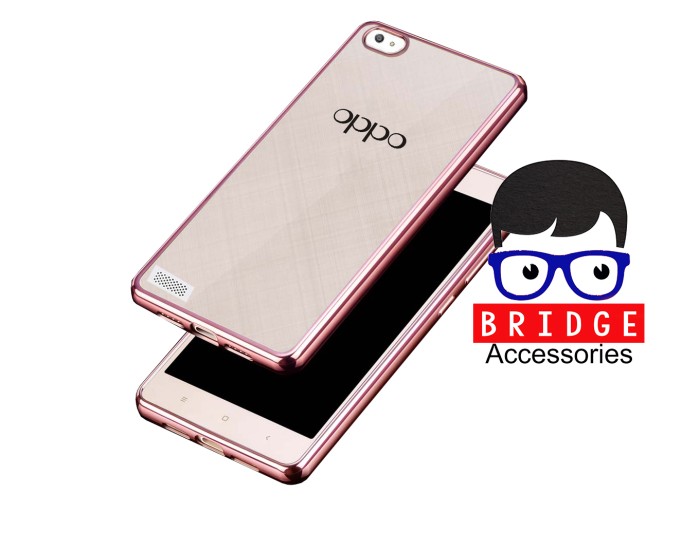 Softcase Ultrathin List Chrome ( shining chrome ) Oppo Neo 7 / A33
