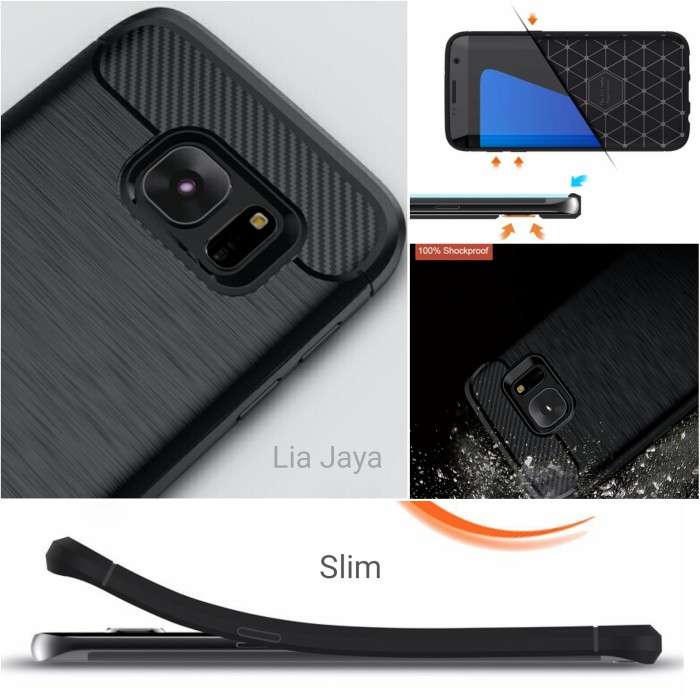 J7 Prime Ipaky Softcase Premium Texturecarbon Fiber Cf Tpu Silikon Hitam; Page .
