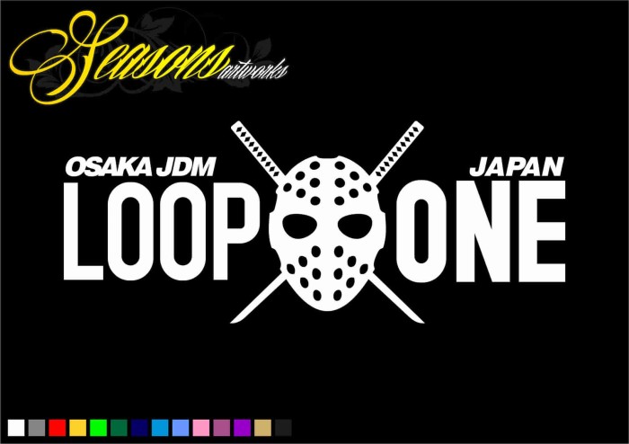 jual sticker cutting loop one seasons sticker jual sticker cutting loop one seasons sticker