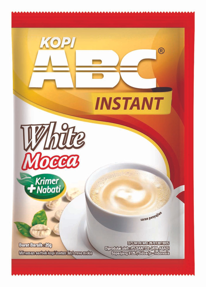 Jual ABC Instant White Mocca Kopi Bag (Isi 20 sachet @20 Gram) - Fastana Store - OS | Tokopedia
