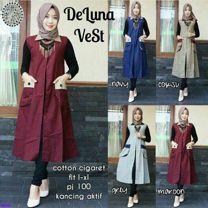 Vest Deluna jual deluna vest vest deluna rompi katun rompi Vest Deluna jual deluna vest vest deluna rompi katun rompi