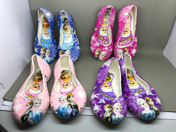 Jual sepatu  anak frozen  bahan karet  lentur Kota Bandung 