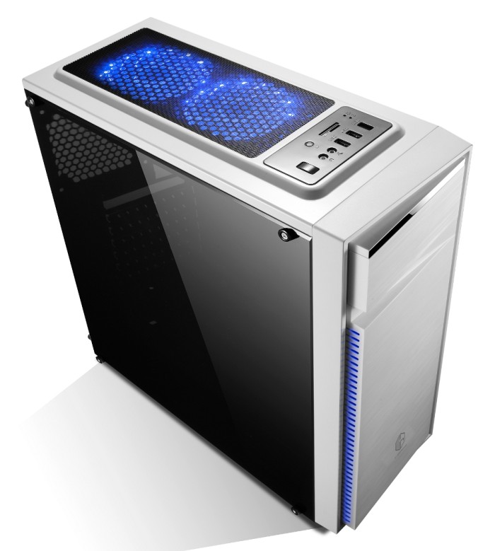 Jual CUBE GAMING WEISS WHITE Full Acrylic Window 12CM cube gaming weiss white full acrylic window 12cm led fan dust filter