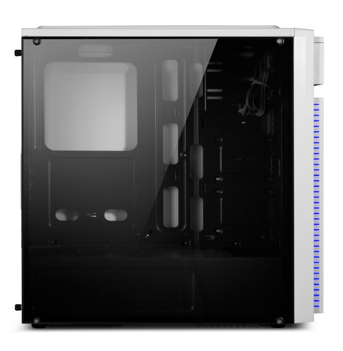 Jual CUBE GAMING WEISS WHITE Full Acrylic Window 12CM cube gaming weiss white full acrylic window 12cm led fan dust filter