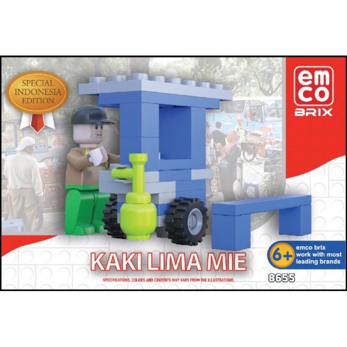 Emco Brix Lego Special Indonesia Edition Kaki Lima MIE
